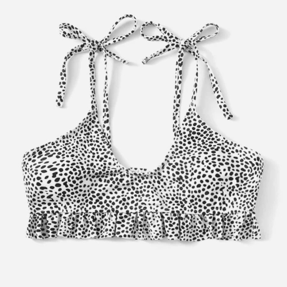 BRAND NEW DALMATIAN BIKINI TOP